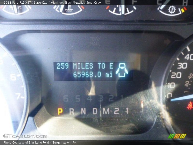 Ingot Silver Metallic / Steel Gray 2011 Ford F150 STX SuperCab 4x4