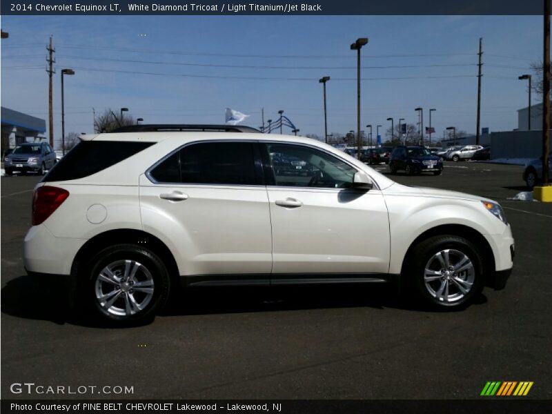 White Diamond Tricoat / Light Titanium/Jet Black 2014 Chevrolet Equinox LT