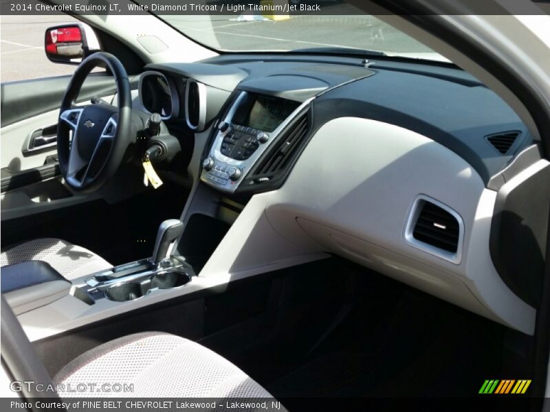 White Diamond Tricoat / Light Titanium/Jet Black 2014 Chevrolet Equinox LT