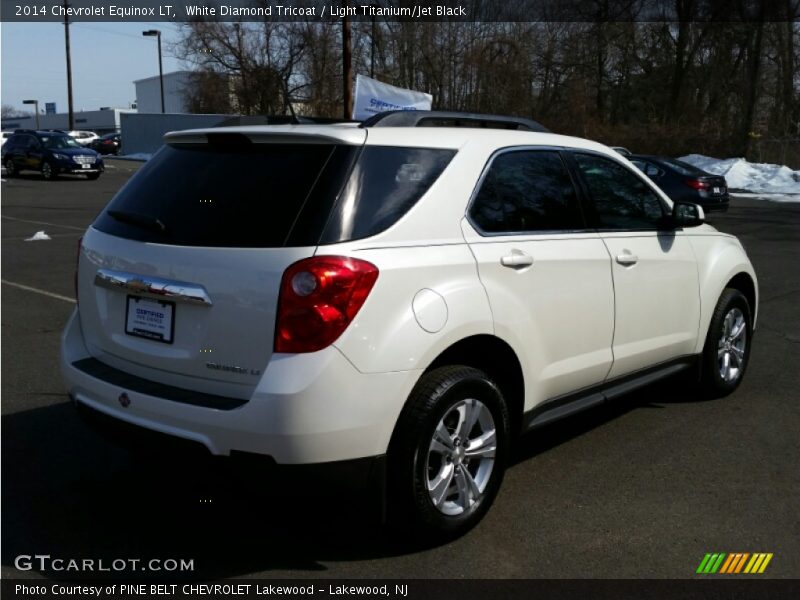 White Diamond Tricoat / Light Titanium/Jet Black 2014 Chevrolet Equinox LT