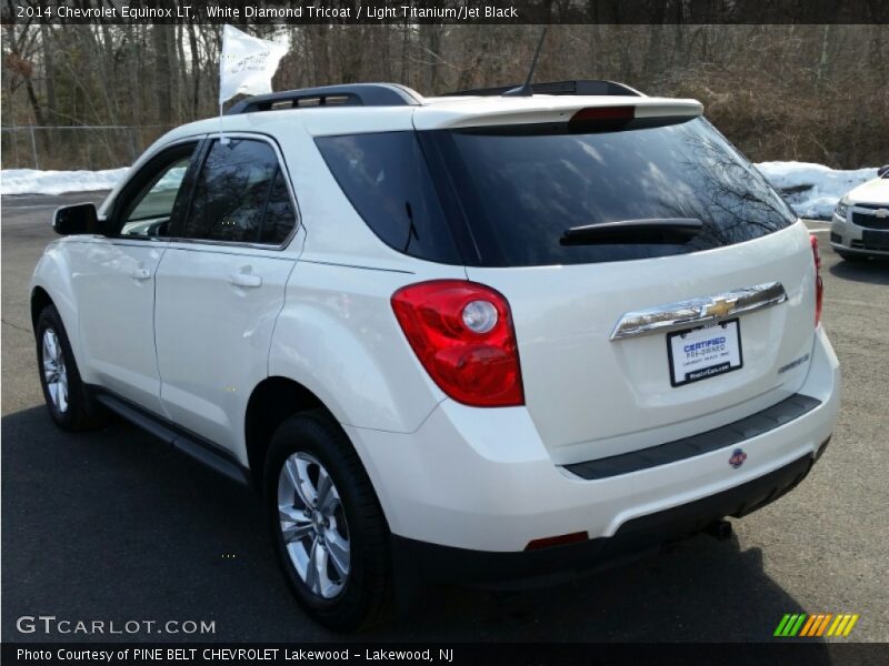 White Diamond Tricoat / Light Titanium/Jet Black 2014 Chevrolet Equinox LT