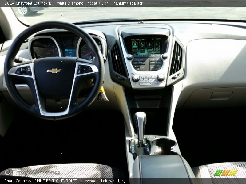 White Diamond Tricoat / Light Titanium/Jet Black 2014 Chevrolet Equinox LT
