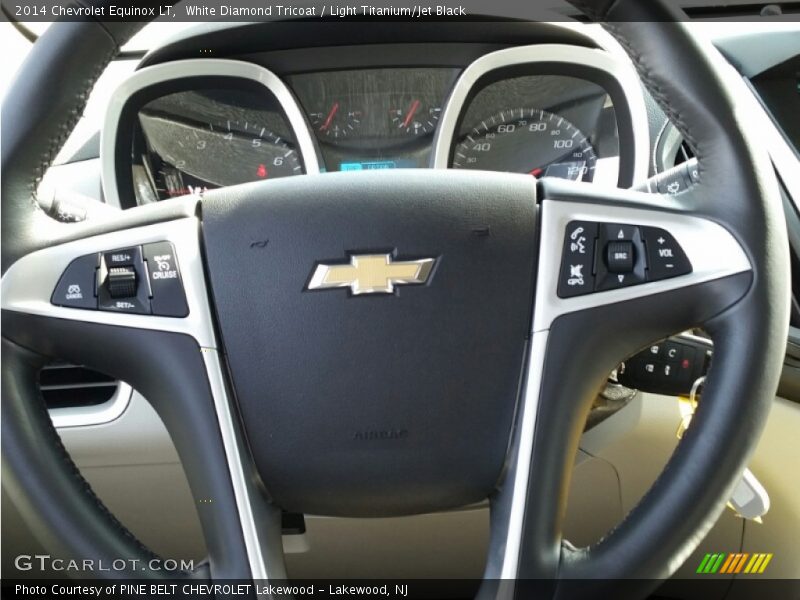 White Diamond Tricoat / Light Titanium/Jet Black 2014 Chevrolet Equinox LT