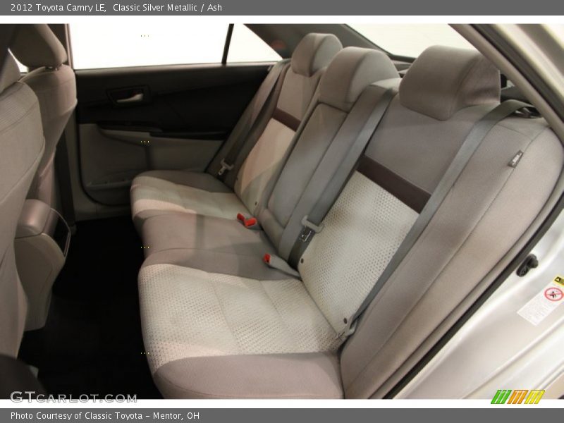 Rear Seat of 2012 Camry LE