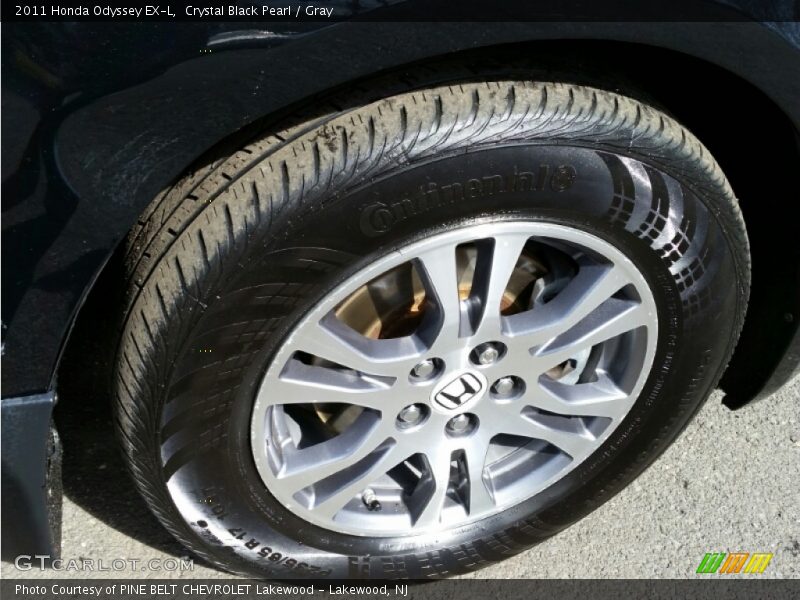 Crystal Black Pearl / Gray 2011 Honda Odyssey EX-L
