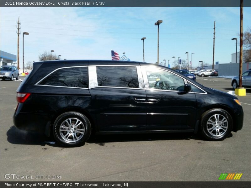 Crystal Black Pearl / Gray 2011 Honda Odyssey EX-L