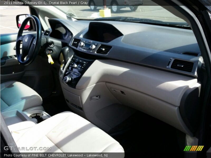 Crystal Black Pearl / Gray 2011 Honda Odyssey EX-L