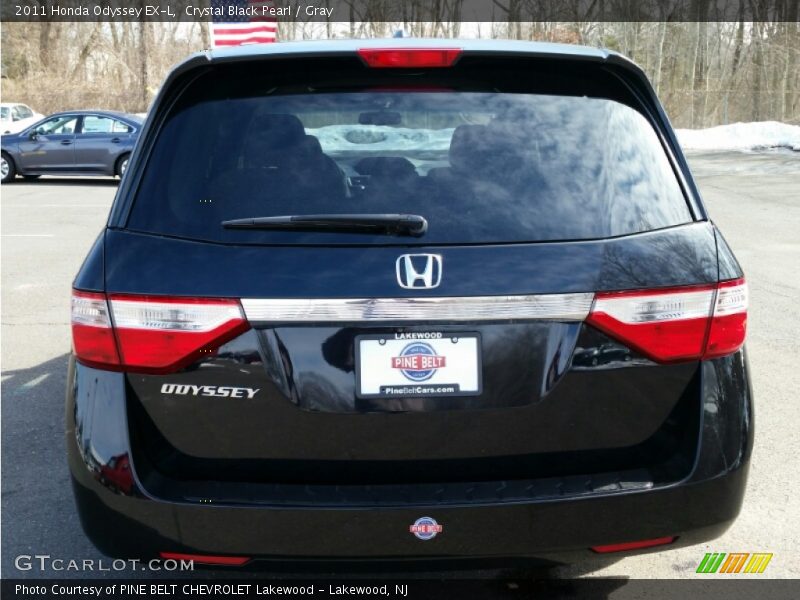 Crystal Black Pearl / Gray 2011 Honda Odyssey EX-L