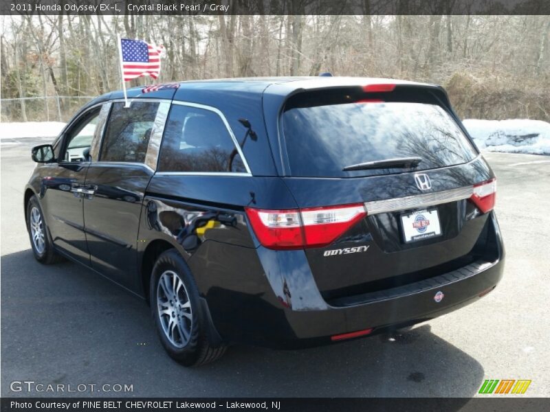 Crystal Black Pearl / Gray 2011 Honda Odyssey EX-L