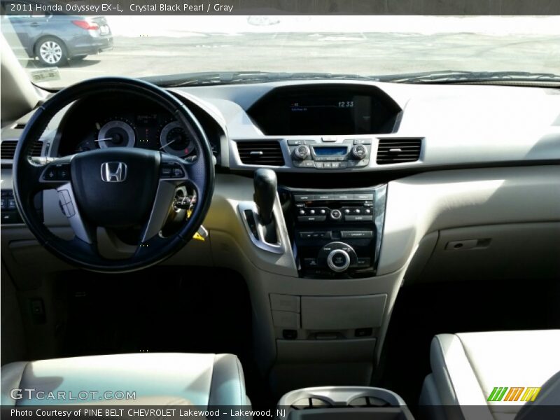 Crystal Black Pearl / Gray 2011 Honda Odyssey EX-L
