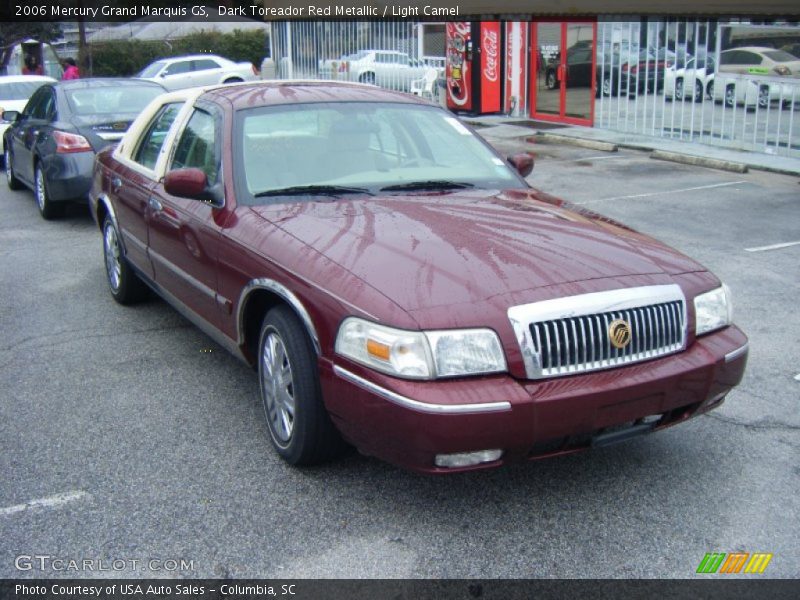 Dark Toreador Red Metallic / Light Camel 2006 Mercury Grand Marquis GS