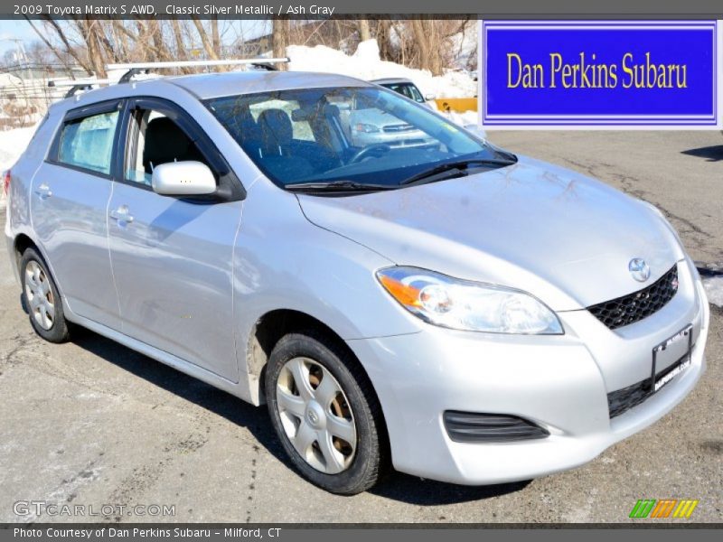 Classic Silver Metallic / Ash Gray 2009 Toyota Matrix S AWD