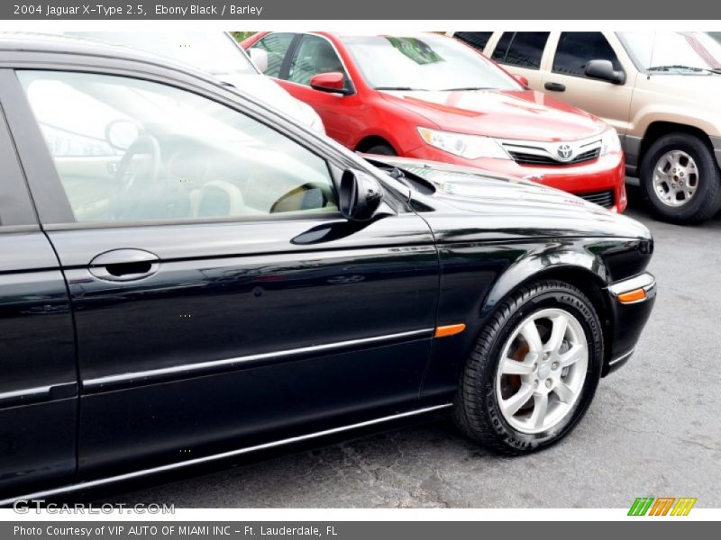 Ebony Black / Barley 2004 Jaguar X-Type 2.5