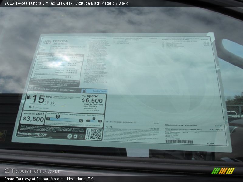 Attitude Black Metallic / Black 2015 Toyota Tundra Limited CrewMax