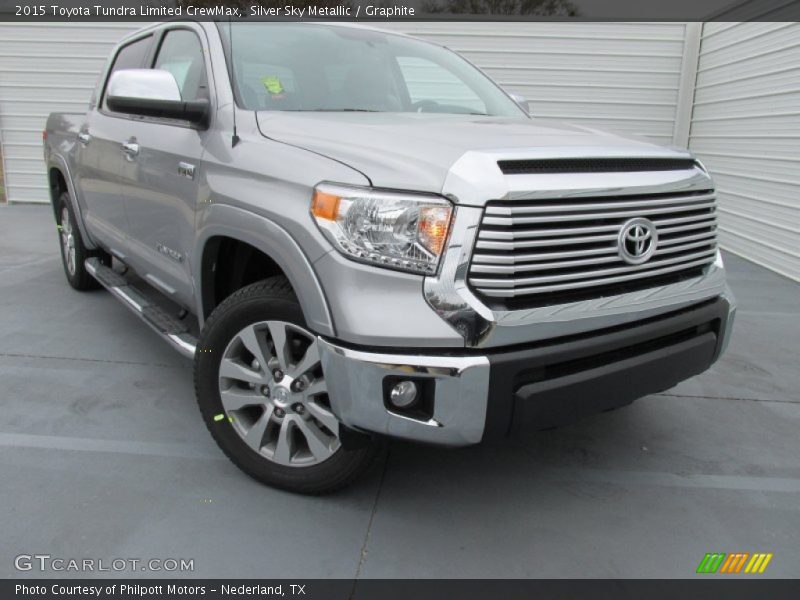 Silver Sky Metallic / Graphite 2015 Toyota Tundra Limited CrewMax