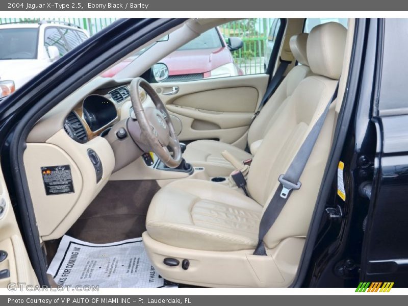 Ebony Black / Barley 2004 Jaguar X-Type 2.5