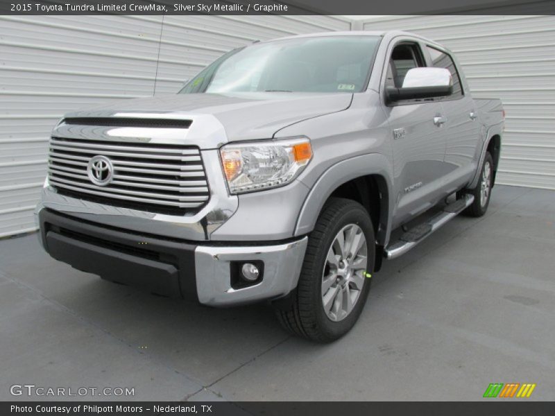 Silver Sky Metallic / Graphite 2015 Toyota Tundra Limited CrewMax