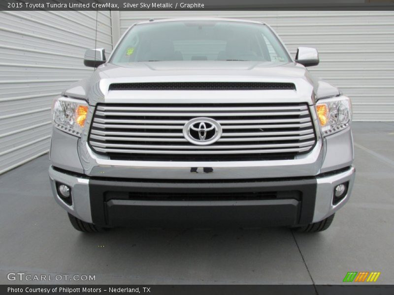 Silver Sky Metallic / Graphite 2015 Toyota Tundra Limited CrewMax
