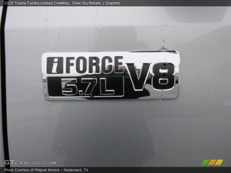 Silver Sky Metallic / Graphite 2015 Toyota Tundra Limited CrewMax