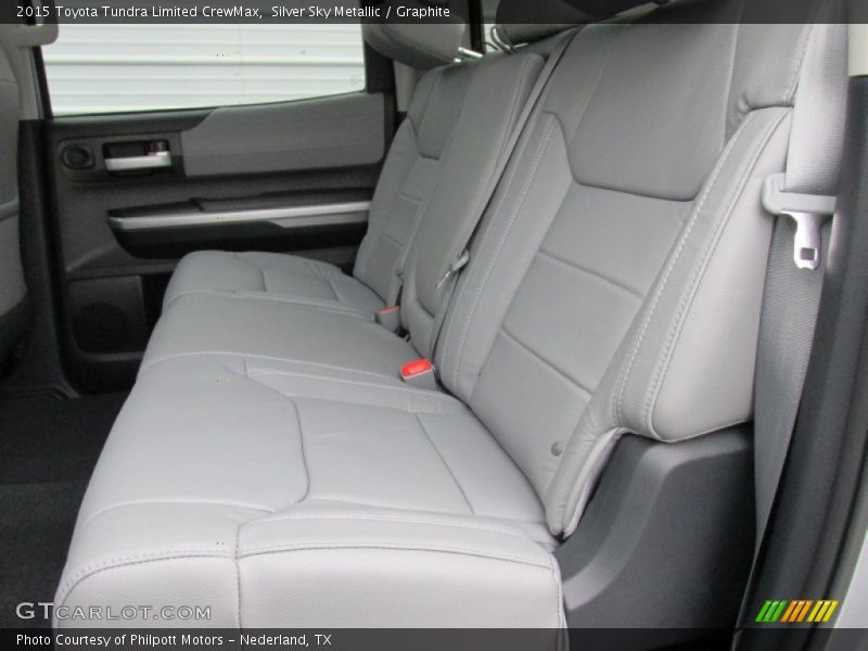 Rear Seat of 2015 Tundra Limited CrewMax