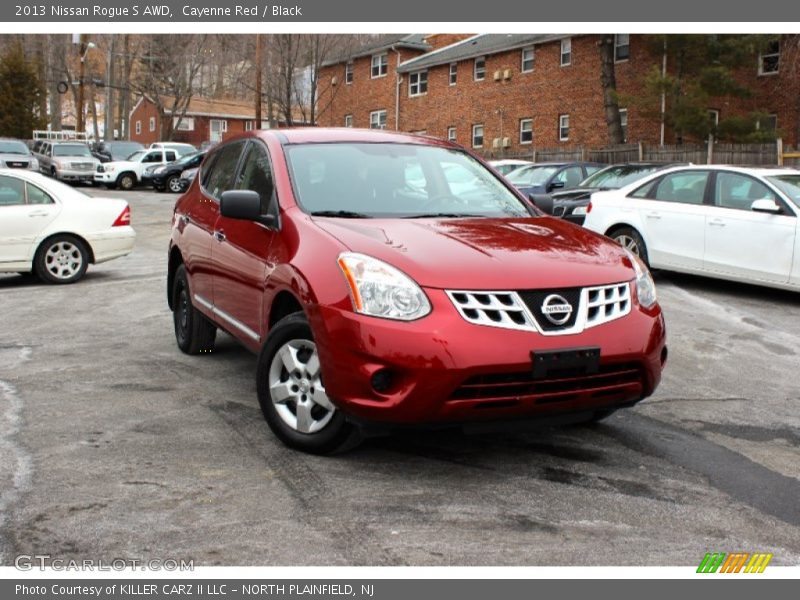Cayenne Red / Black 2013 Nissan Rogue S AWD