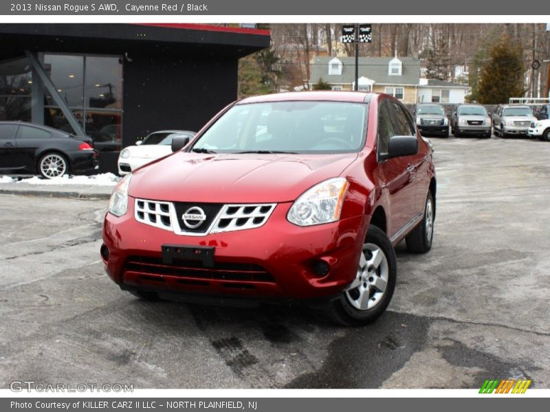 Cayenne Red / Black 2013 Nissan Rogue S AWD