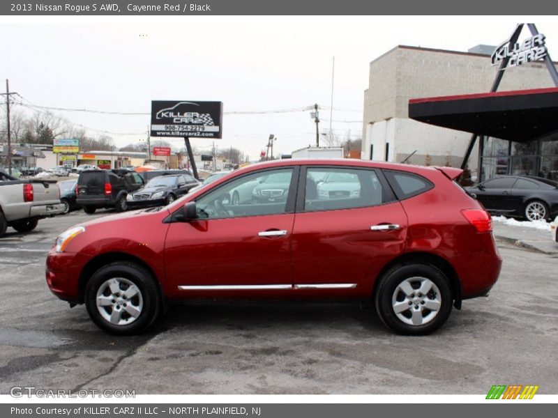 Cayenne Red / Black 2013 Nissan Rogue S AWD