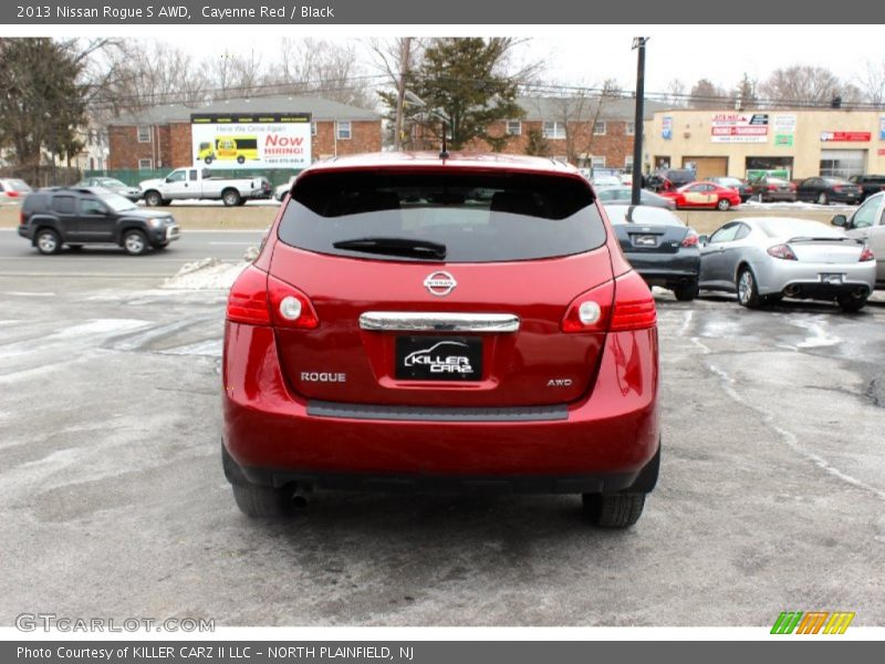 Cayenne Red / Black 2013 Nissan Rogue S AWD