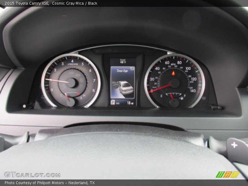 Cosmic Gray Mica / Black 2015 Toyota Camry XSE