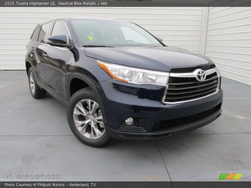 Nautical Blue Metallic / Ash 2015 Toyota Highlander LE