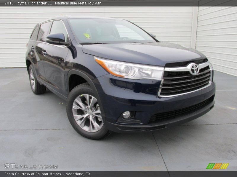 Nautical Blue Metallic / Ash 2015 Toyota Highlander LE