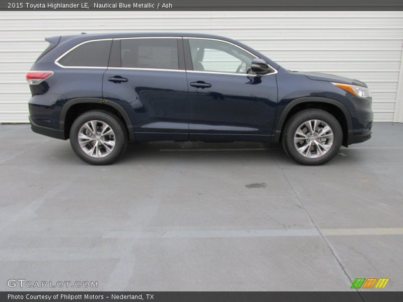 Nautical Blue Metallic / Ash 2015 Toyota Highlander LE