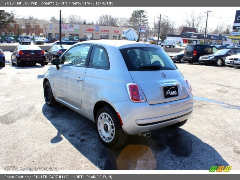 Argento (Silver) / Nero/Nero (Black/Black) 2013 Fiat 500 Pop