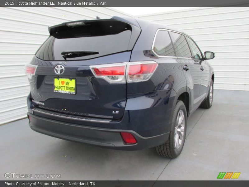 Nautical Blue Metallic / Ash 2015 Toyota Highlander LE