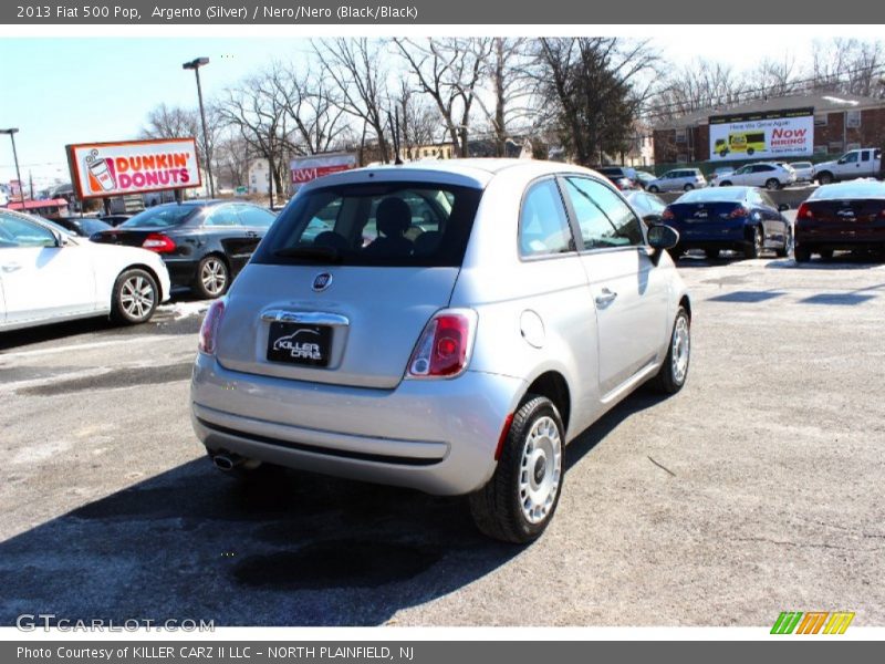 Argento (Silver) / Nero/Nero (Black/Black) 2013 Fiat 500 Pop