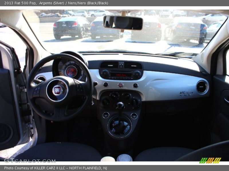 Argento (Silver) / Nero/Nero (Black/Black) 2013 Fiat 500 Pop