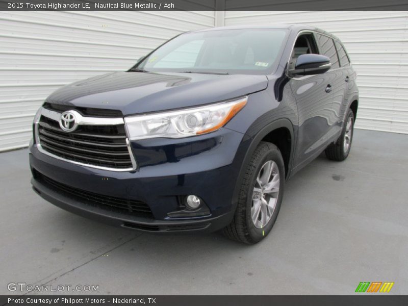 Nautical Blue Metallic / Ash 2015 Toyota Highlander LE