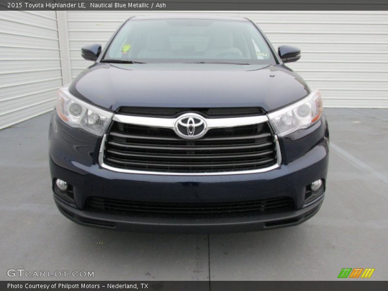Nautical Blue Metallic / Ash 2015 Toyota Highlander LE
