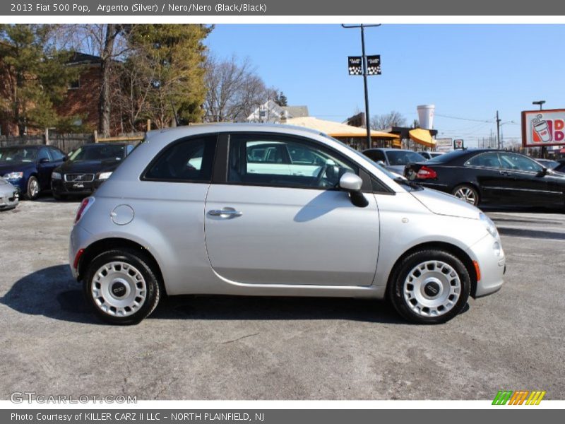 Argento (Silver) / Nero/Nero (Black/Black) 2013 Fiat 500 Pop