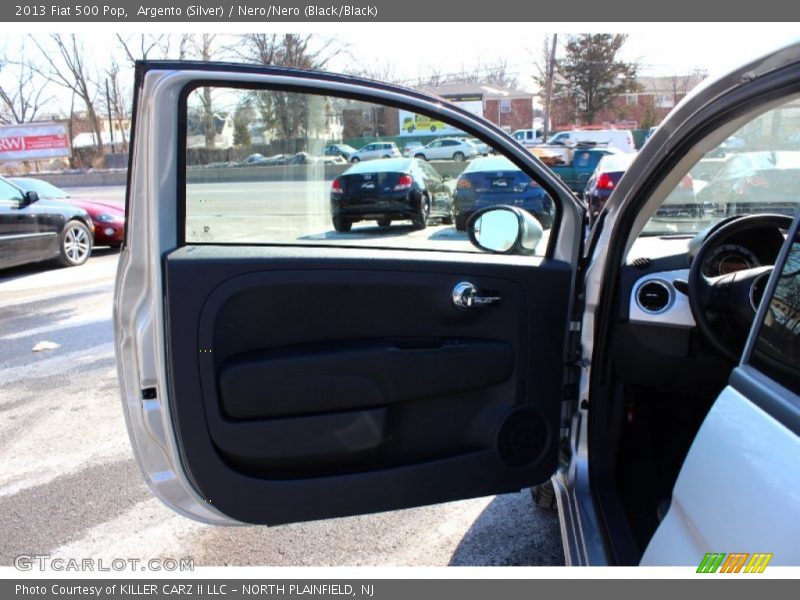 Argento (Silver) / Nero/Nero (Black/Black) 2013 Fiat 500 Pop