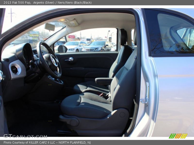 Argento (Silver) / Nero/Nero (Black/Black) 2013 Fiat 500 Pop