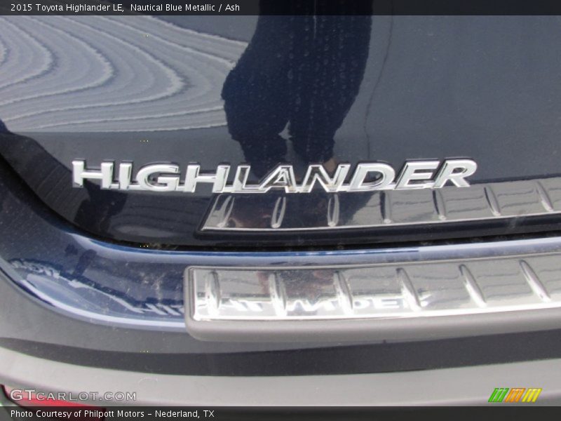 Nautical Blue Metallic / Ash 2015 Toyota Highlander LE
