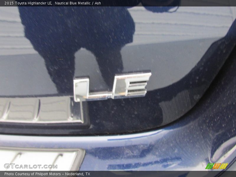 Nautical Blue Metallic / Ash 2015 Toyota Highlander LE