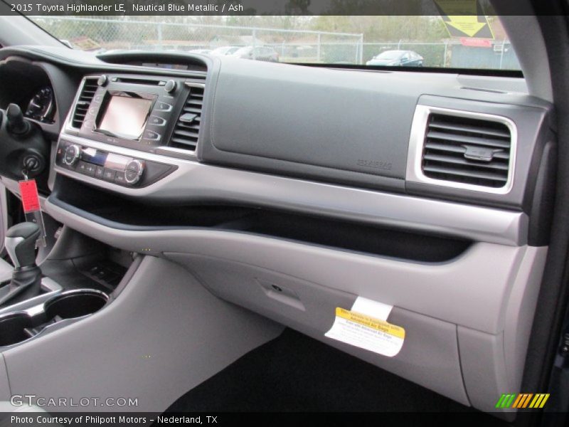 Nautical Blue Metallic / Ash 2015 Toyota Highlander LE