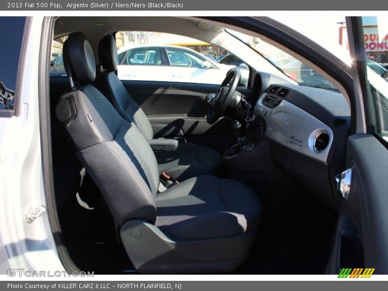 Argento (Silver) / Nero/Nero (Black/Black) 2013 Fiat 500 Pop