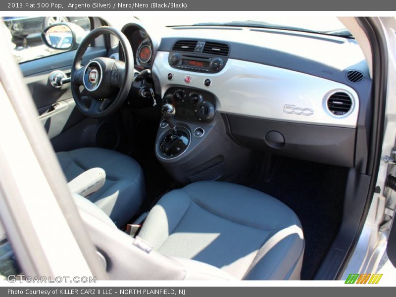 Argento (Silver) / Nero/Nero (Black/Black) 2013 Fiat 500 Pop