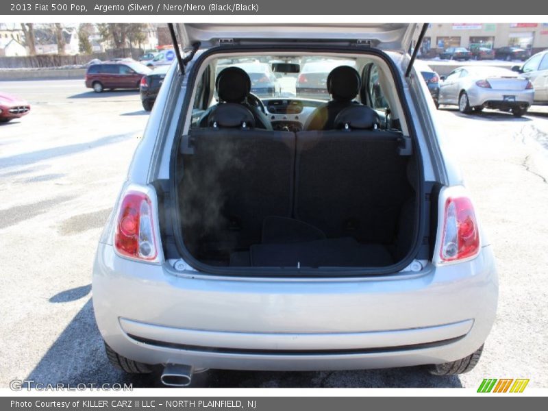 Argento (Silver) / Nero/Nero (Black/Black) 2013 Fiat 500 Pop