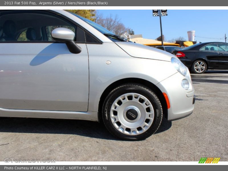 Argento (Silver) / Nero/Nero (Black/Black) 2013 Fiat 500 Pop
