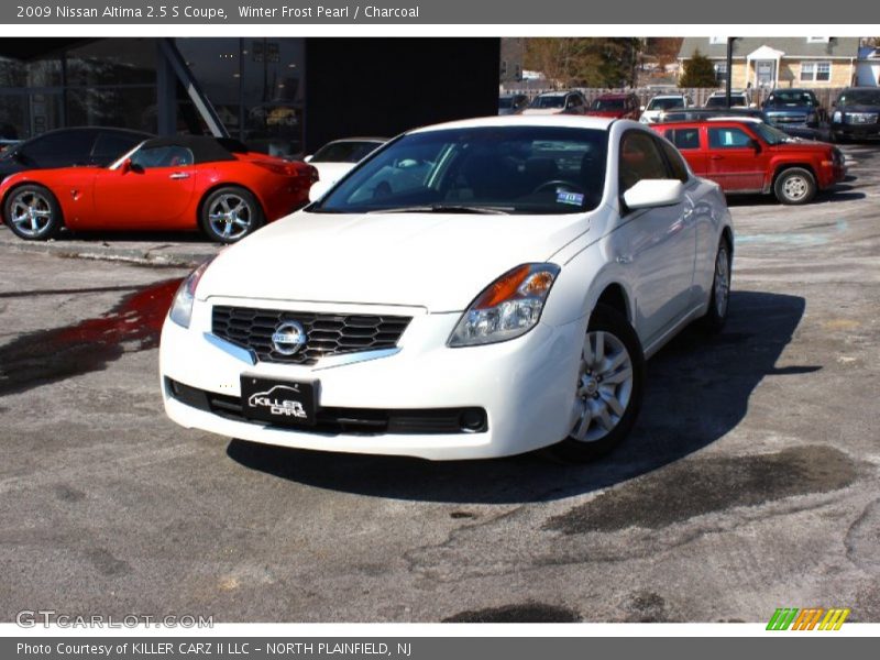 Winter Frost Pearl / Charcoal 2009 Nissan Altima 2.5 S Coupe