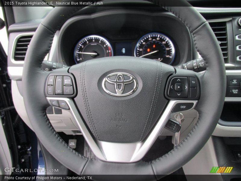 Nautical Blue Metallic / Ash 2015 Toyota Highlander LE